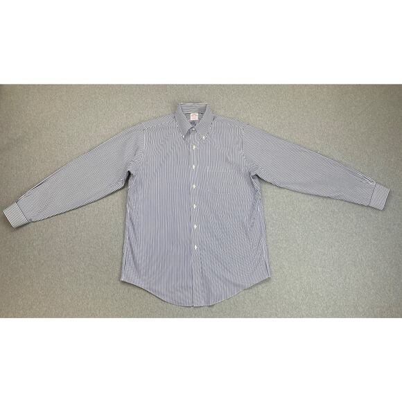 Brooks Brothers Shirt Mens 15.5 - 35 Striped 100% Cotton Button Down - Picture 3 of 8
